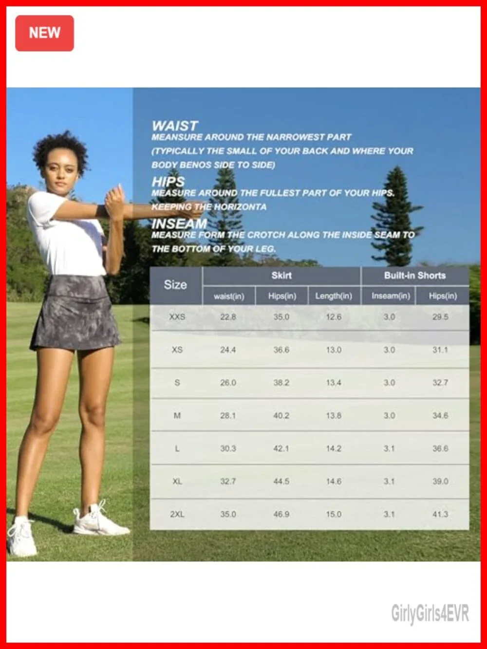 Pleated Tennis Skort High Waisted Athletic Golf Skirt with Pockets for Women